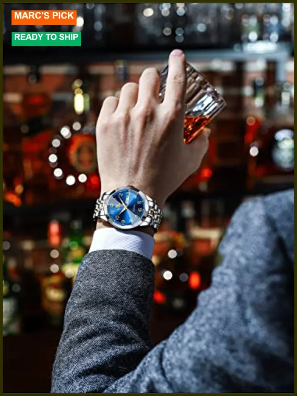 Luxury Dress Analog Quartz Stainless Steel Watch Luminous Date Business Casual